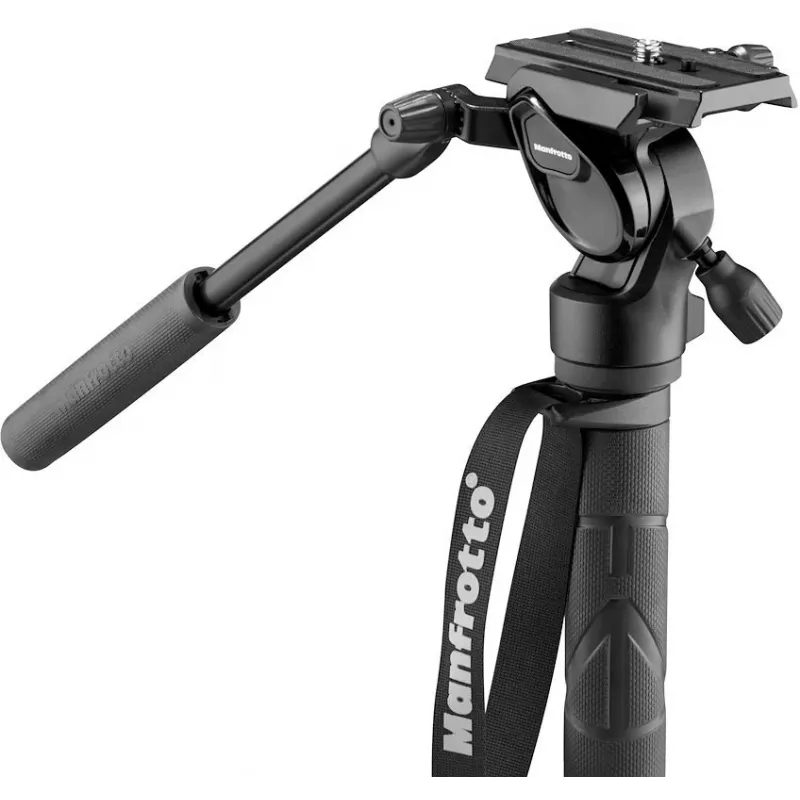 Manfrotto Element MII Monopé de vídeo com cabeça fluida 400 Series, alumínio (MVMELMIIA4LIVE)