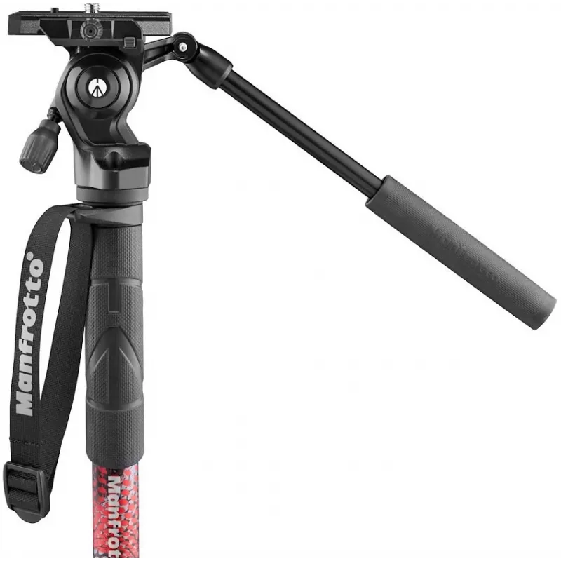 Manfrotto Element MII Monopé de vídeo com cabeça fluida 400 Series, alumínio (MVMELMIIA4LIVE)