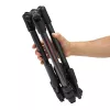 Manfrotto MKBFRTC4GTFB-3W Befree GT Tripé de viagem em fibra de carbono com cabeça fluida de 3 vias, fechos de rosca, capacidade 10 kg, altura máx. 164 cm, preto