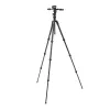 Manfrotto MKBFRTC4GTFB-3W Befree GT Tripé de viagem em fibra de carbono com cabeça fluida de 3 vias, fechos de rosca, capacidade 10 kg, altura máx. 164 cm, preto