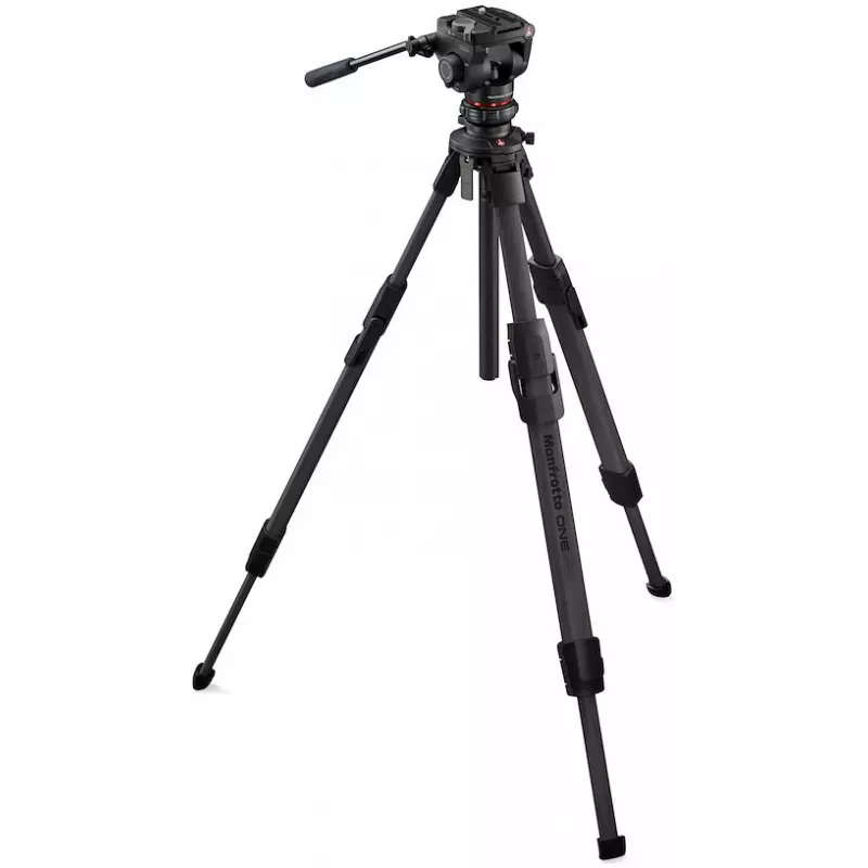 Manfrotto ONE kit de tripé de fibra de carbono com cabeça fluida 500X (MKONEC-500X)