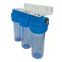 Senior Plus 3P BX Caixa de filtro de água 3/4 polegadas BSP caixa transparente para cartuchos de filtro de 9 3/4 polegadas