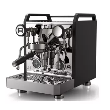 Máquina de café espresso semiautomática Rocket Mozzafiato V Fast Black com PID e grupo E61