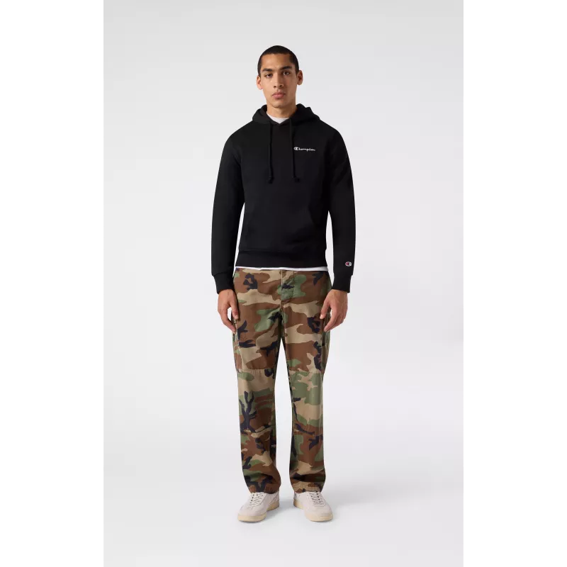 Champion Camisola com capuz para homem preta 2XL