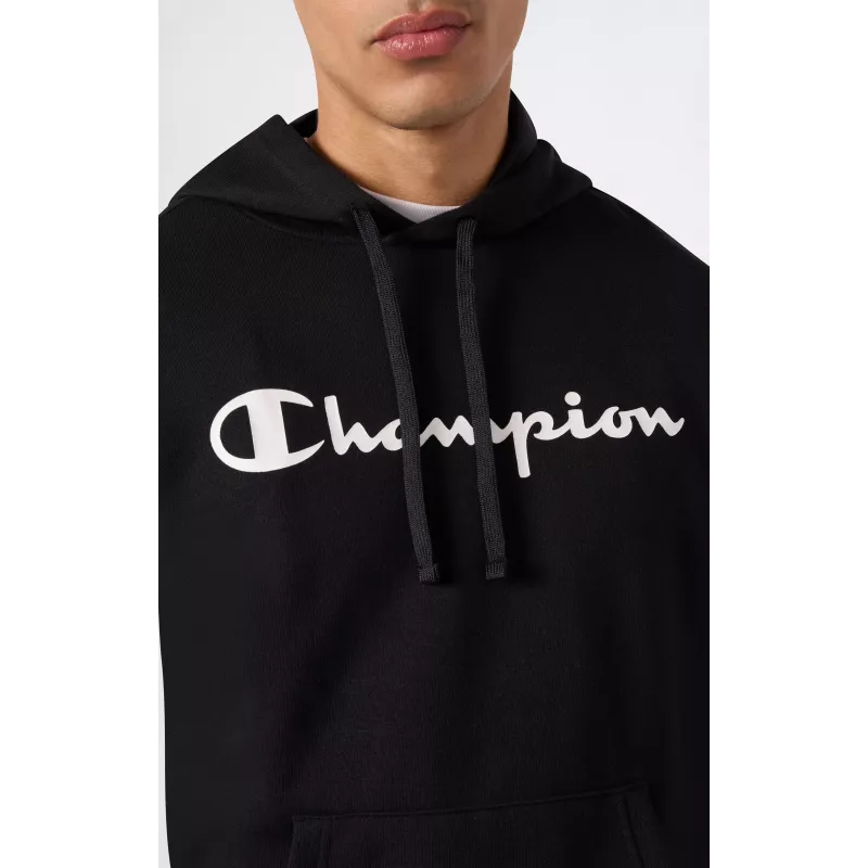 Champion Sweatshirt com capuz para homem, preto 221917 KK001, tamanho M
