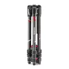 Conjunto de tripé de vídeo em fibra de carbono Manfrotto MVKBFRTC-LIVE com cabeça fluida Befree Live
