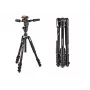 Tripé em alumínio Manfrotto MKBFRLA-3W Befree 3-Way Live com cabeça fluida, preto