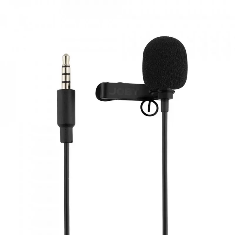 Microfone móvel JOBY Wavo Lav com suporte de fixação para telemóvel