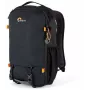 Mochila para câmara Lowepro Trekker LT BP 150 AW, preta, 20L, tecido reciclado, acesso pela parte de trás, capa de proteção AW, compartimentos para portátil e tablet, fixação para tripé