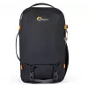 Mochila para câmara Lowepro Trekker LT BP 150 AW, preta, 20L, tecido reciclado, acesso pela parte de trás, capa de proteção AW, compartimentos para portátil e tablet, fixação para tripé
