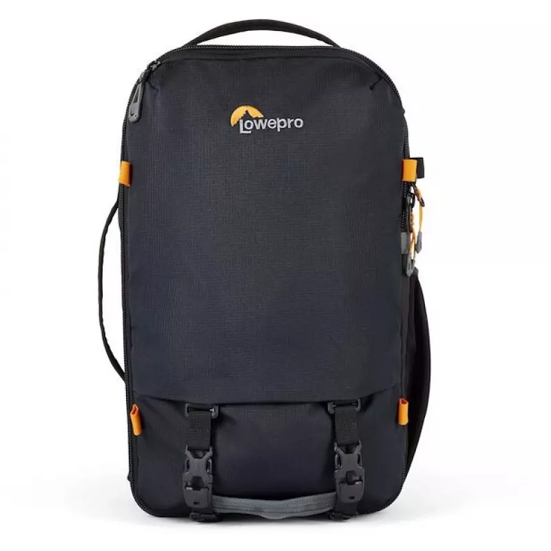 Mochila para câmara Lowepro Trekker LT BP 150 AW, preta, 20L, tecido reciclado, acesso pela parte de trás, capa de proteção AW, compartimentos para portátil e tablet, fixação para tripé
