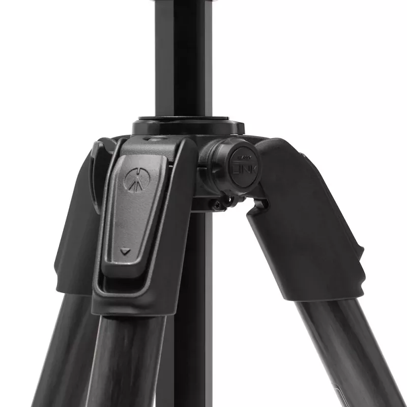 Sistema de tripé de vídeo em fibra de carbono Manfrotto 055 com cabeça fluida 502AH
