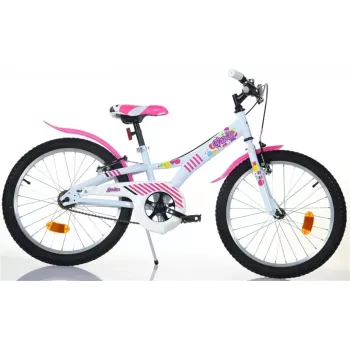 Bicicleta infantil Candy 20 77330 branco/rosa