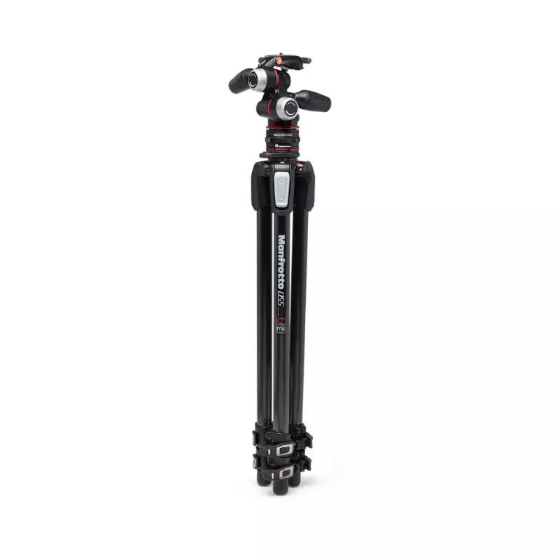 Manfrotto MK055CXPRO33WQR tripé em fibra de carbono com 3 secções de pernas e cabeça de 3 vias XPRO