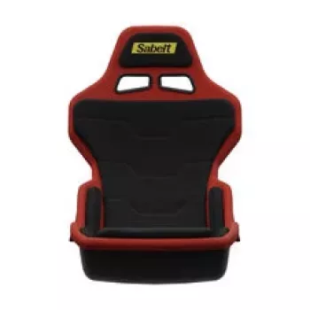 Banco de simulador de corrida Sabelt SRP-1, concha em fibra de vidro, design de Fórmula, acolchoado - Racing Black