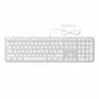 Teclado com fio Satechi Slim LX3 com retroiluminação e teclado numérico, USB-C/USB-A, seletor de modo Mac/Windows, prateado