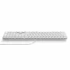 Teclado com fio Satechi Slim LX3 com retroiluminação e teclado numérico, USB-C/USB-A, seletor de modo Mac/Windows, prateado