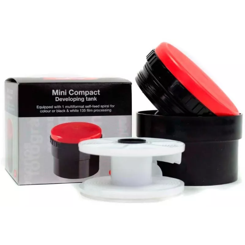 AP Compact Mini tanque de revelação APP321200 com 1 espiral multiformato (135/126/127), para 1 filme
