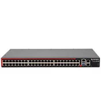 Opengear CM8148-10G servidor de consola inteligente 48 portas com Dual 10GbE SFP+ e Dual Gigabit Ethernet, ARM Cortex-A9 1.6GHz, 2GB RAM, 16GB eMMC, Dual AC, 1U Rackmount