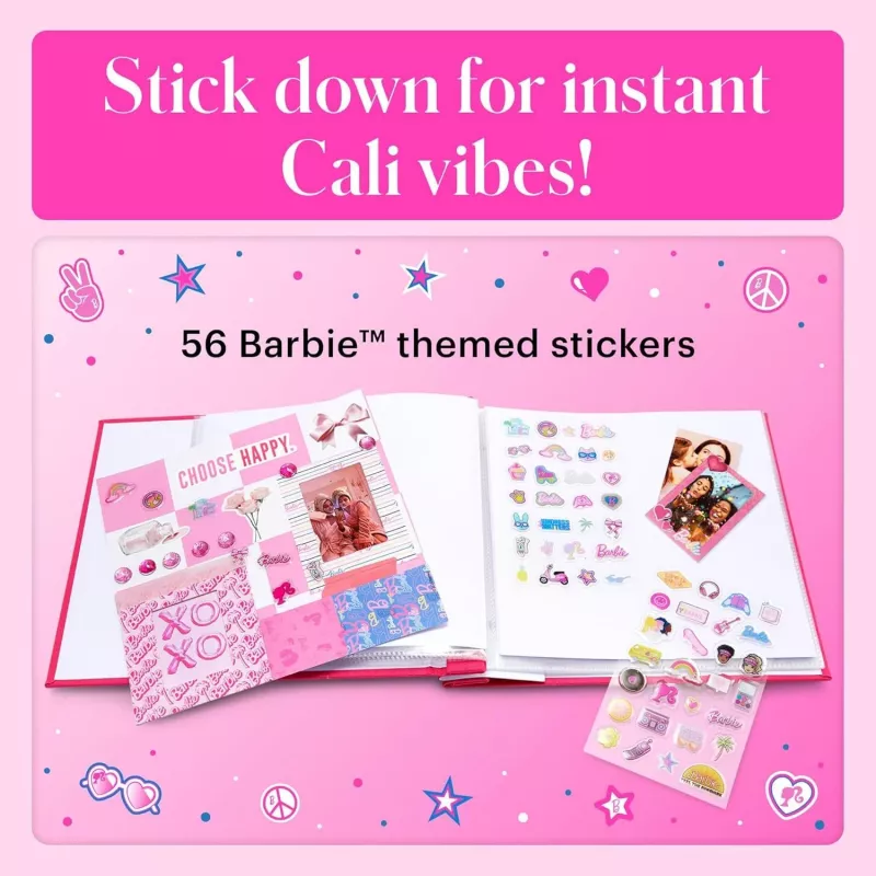 Conjunto de autocolantes decorativos Kodak x Barbie, mais de 50 autocolantes (RODB2X3SCAM)