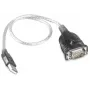 Cabo conversor RS232 para USB com chipset Prolific PL2303, 0,8 m, preto