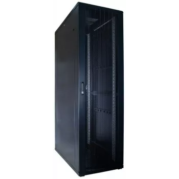 DSIT armário rack de servidor 42U 19 polegadas com porta frontal perfurada, 600x1200x2000 mm, preto