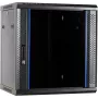 DSIT armário de servidor de parede 12U com porta de vidro 600x450x634 mm