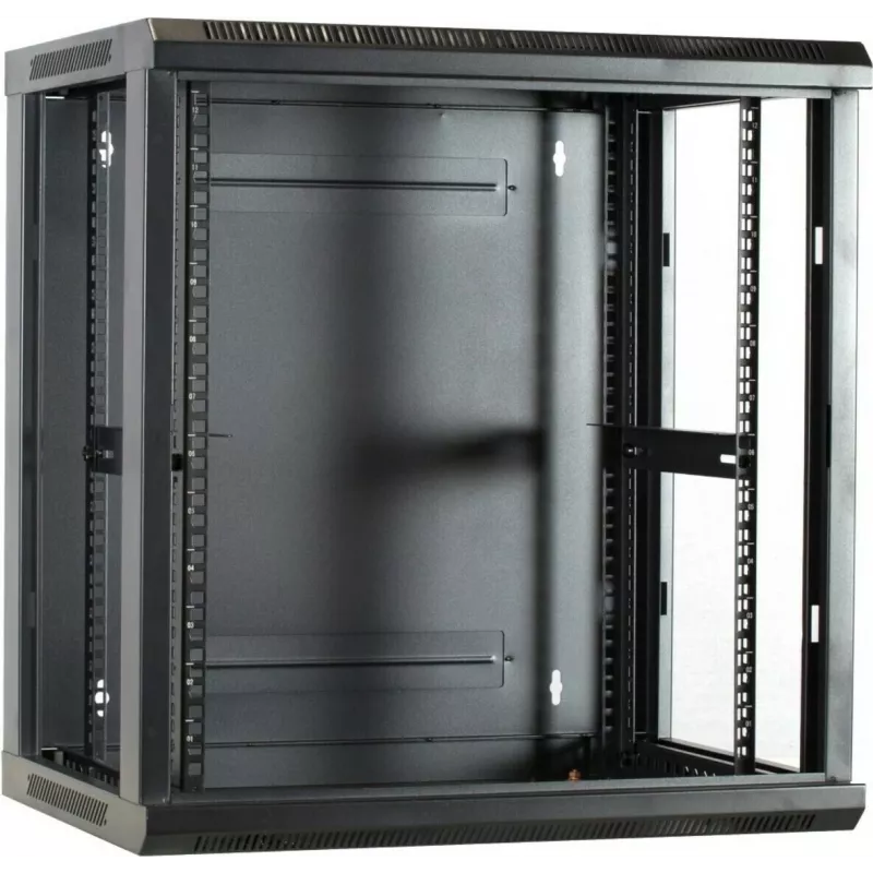 DSIT armário de servidor de parede 12U com porta de vidro 600x450x634 mm