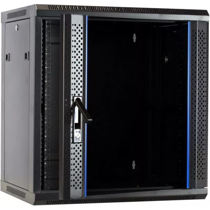 DSIT armário de servidor de parede 12U com porta de vidro 600x450x634 mm