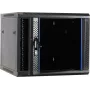 DSIT DS6609 armário de servidor de parede 9U com porta de vidro, 600x600x501 mm, preto