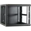 DSIT DS6609 armário de servidor de parede 9U com porta de vidro, 600x600x501 mm, preto