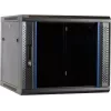 DSIT DS6609 armário de servidor de parede 9U com porta de vidro, 600x600x501 mm, preto
