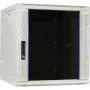 DSIT armário de servidor de parede reversível 12U com porta de vidro, branco, 600x600x635 mm