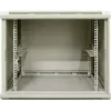 DSIT armário de servidor de parede reversível 12U com porta de vidro, branco, 600x600x635 mm