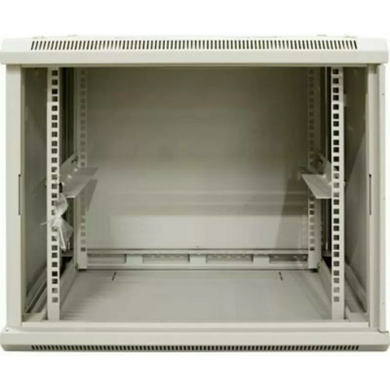 DSIT armário de servidor de parede reversível 12U com porta de vidro, branco, 600x600x635 mm
