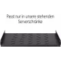 DSIT DS-FH60 prateleira fixa 1U para racks de servidor de 600 mm de profundidade, preto