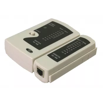DSIT testador de cabos de rede para RJ11 RJ12 RJ45 ISDN Cat5 Cat5e Cat6 Cat6a UTP STP com indicador LED