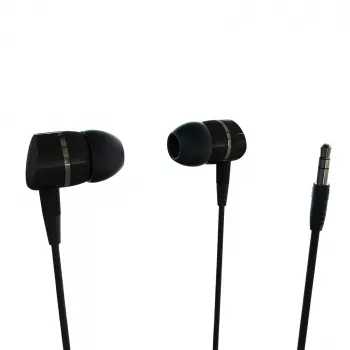 Vivanco VVEARSOLIDSOUNDK auriculares in-ear com microfone, jack 3,5 mm, som equilibrado com graves potentes, preto