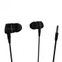 Vivanco VVEARSOLIDSOUNDK auriculares in-ear com microfone, jack 3,5 mm, som equilibrado com graves potentes, preto