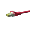 DSIT cabo de rede Cat.7 S/FTP PiMF RJ45 - 7,5 m vermelho