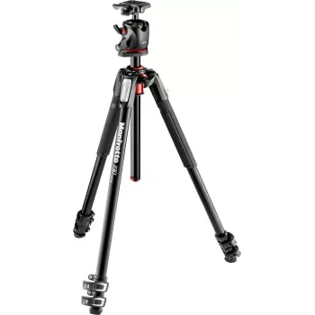Tripé Manfrotto 190XPRO3 em alumínio com cabeça de esfera XPRO e placa de libertação rápida 200PL-PRO