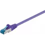 Cabo de rede DSIT CAT 6a LSOH - S/FTP - 0,25 m - violeta (DC-6A8-002)