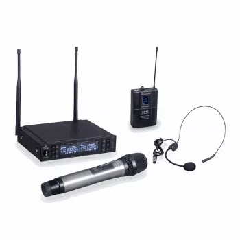 Sistema de microfone sem fios UHF de dois canais Soundsation WF-U2302
