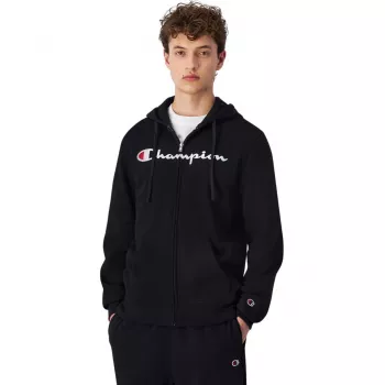 Hoodie com fecho completo Champion para homem preto 220255 KK001 M