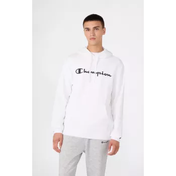 Sweatshirt com capuz Champion para homem branco 221917 WW001 L
