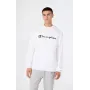 Sweatshirt com capuz Champion para homem branco 221917 WW001 L