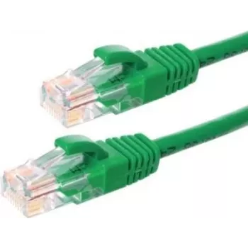 DSIT cabo patch CAT6 U/UTP, 1,5 m, verde, 100% cobre, RJ45, 10 Gbps, 250 MHz, bainha PVC