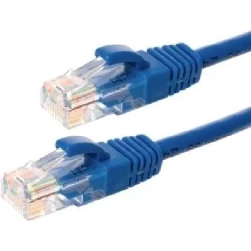 DSIT cabo de instalação de rede CAT6 U/UTP, 50m, azul, 100% cobre, maciço, 23 AWG, 250MHz, Eca