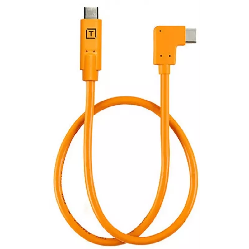 Cabo de tethering angular USB-C para USB-C Tether Tools TetherPro 50 cm, laranja (CUCRTC1-ORG)