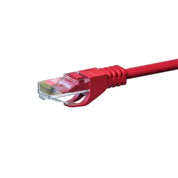 Cabo de rede DSIT CAT 6 U/UTP - 15 metros - vermelho - CCA - RJ45 - cabo patch Ethernet